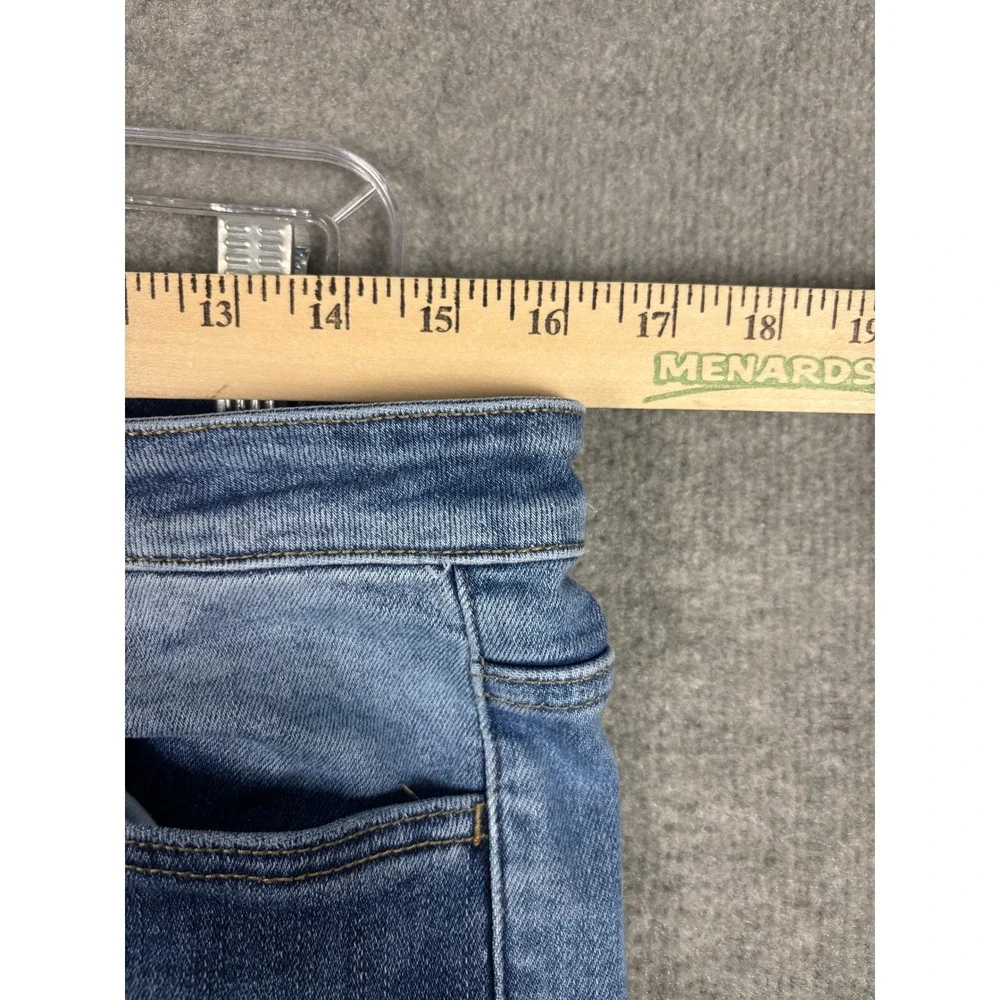 Vervet T5709 Patchwork Flare Jeans High Rise Mixed Wash Size 31 Blue Boho